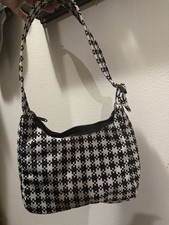 Baggu pixel gingham mini nylon shoulder bag 