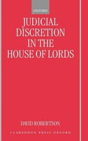 David Robertson | Judicial Discretion In The House Of Lords | Buch | Englisch