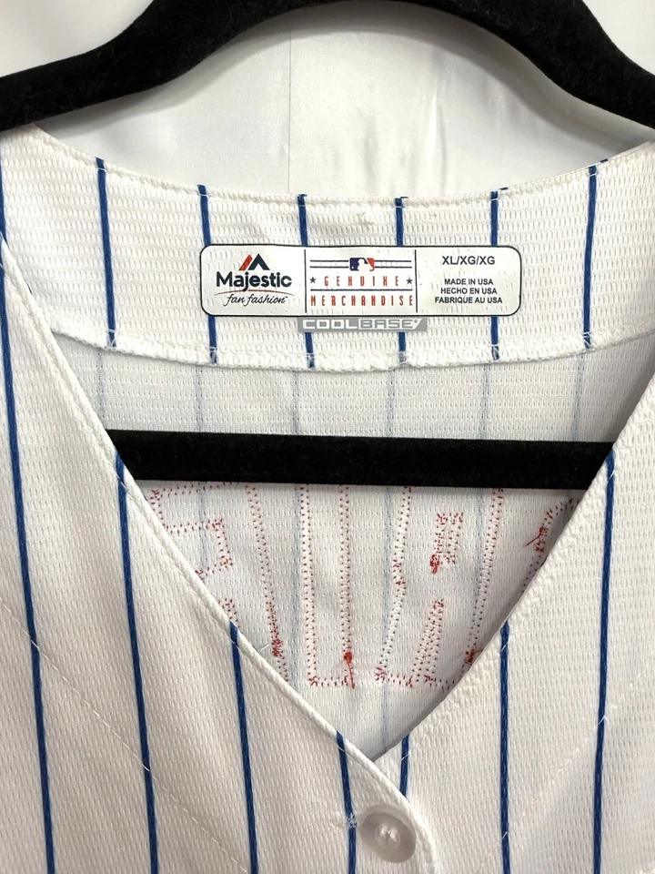 Majestic Chicago Cubs Cool Base Pinstripe Jake Arrieta #49 Baseball Jersey Sz XL - Image 2 of 4