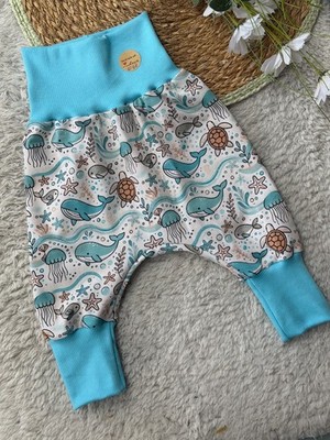   Baby Pumphose   Gr. 62 - 68 NEU Handmade *Meerestiere*