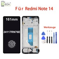 FüR Xiaomi Redmi Note 14 4G Lcd Display (Oled) + Rahmen Eu Version Touchscreen