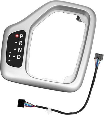 Upgrade Transmission Shifter Bezel with Harness Kit Compatible Silver 
