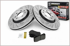 GEBOHRT BREMSSCHEIBEN BREMSKLÖTZE VORNE FÜR JEEP GRAND CHEROKEE 2006 - 2010 SRT