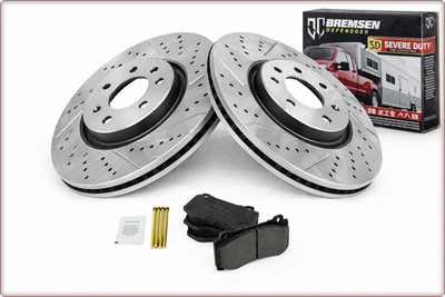 GEBOHRT BREMSSCHEIBEN BREMSKLÖTZE VORNE FÜR JEEP GRAND CHEROKEE 2006 - 2010 SRT