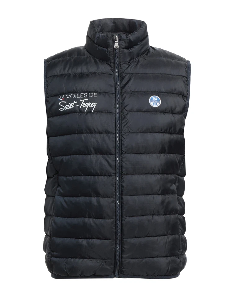 RRP€162 NORTH SAILS Saint Tropez Quilted Vest Size XS Logo High Neck - Image 3 of 4