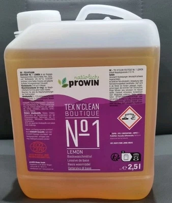 proWIN TEX N'CLEAN Boutique No.1 Lemon Basiswaschmittel 2,5L - Bild 1 von 2