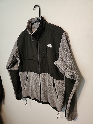 Vintage The North Face Jacket Mens M black/gray Denali Fleece Polartec vented - Picture 3 of 18