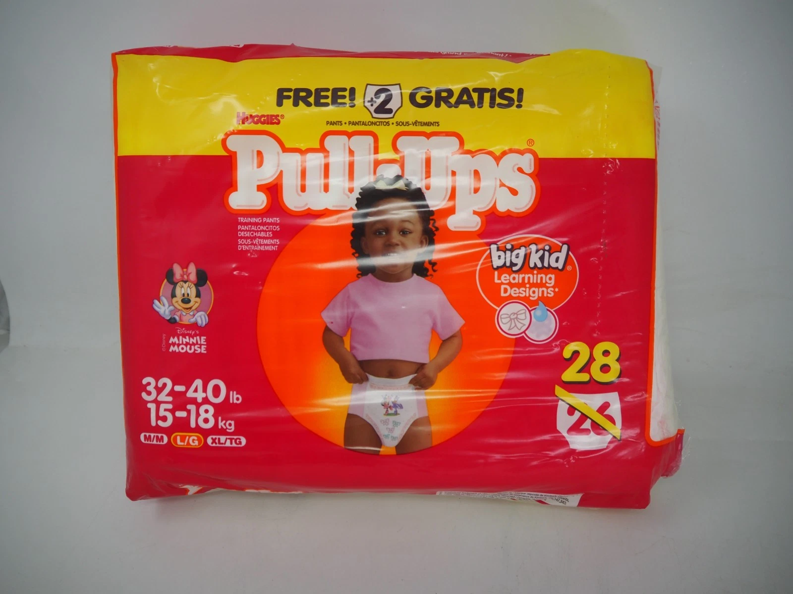 Vintage Huggies Pull-Ups Training Pants x28 Girls (32-40 Lbs) Minnie Mouse RARE
Opens in a new windo