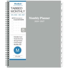 2026-2027 Monthly Planner/Calendar - 2 Year Planner 2026-2027, Monthly Tabs, ...