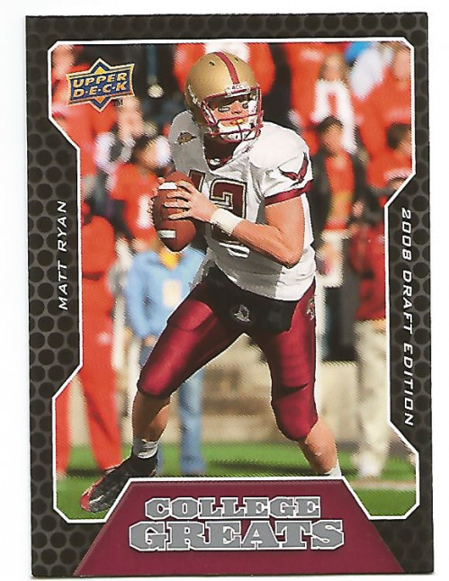 2008 Upper Deck Draft Edition College Greats #CG2 Matt Ryan - FB