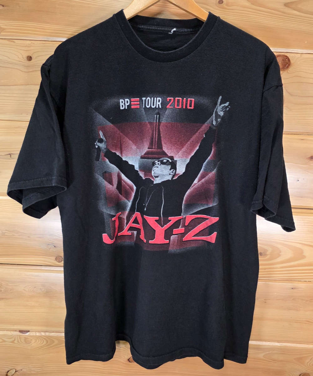 Jay Z Young Jeezy Trey Songs 2010 Concert Tour T Shirt Men XL Fade