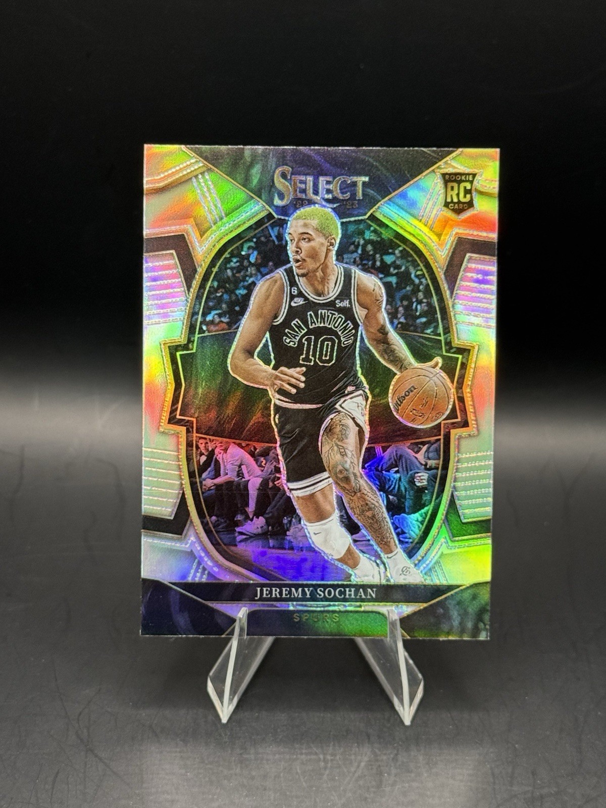 2022-23 Panini Select - Concourse Jeremy Sochan #86 Silver Prizm (RC)