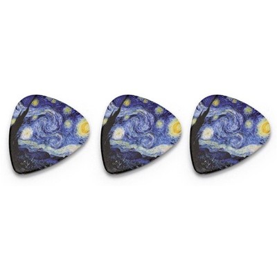3 Pack Guitar Plectrums 0.46mm 0.71mm 0.96mm Professional Celluloid Picks