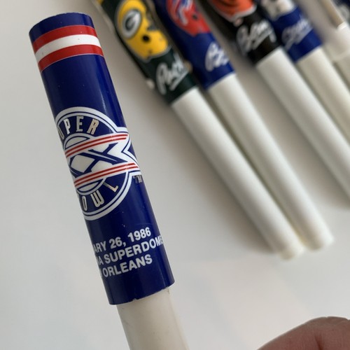 18 Vintage NFL Football 1980's Team Pens National Pen Co. Blue Ink + Bonus 1986 - Picture 11 of 11