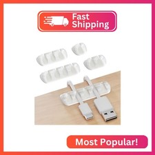 GLUIT Cord Organizer for Desk Cable Holder for Nightstand Charger Organizer Adhe