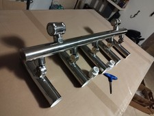Portacanne riposo T-Top 5 posti acciaio INOX 316 (NUOVO - Spedizione in 2gg)