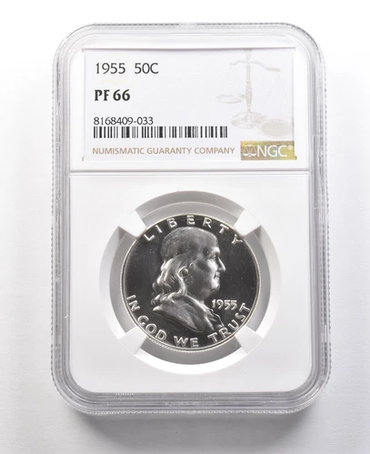 1955 Franklin Half Dollar PF66 NGC Great Contrast *8939