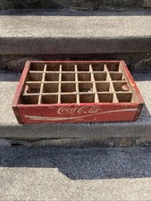 Vintage Coca Cola Wooden Bottle Crate 24 Slots 18 1/2&rdquo; W  x 12&rdquo; D x 4&rdquo;T
