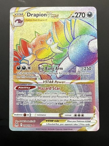 Drapion VSTAR (Secret) 200/196 Swsh11: Lost Origin Holo Rainbow