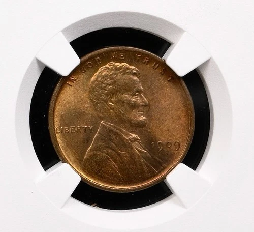 1909 Lincoln Wheat Cent NGC MS63 RB Red Brown - 97066