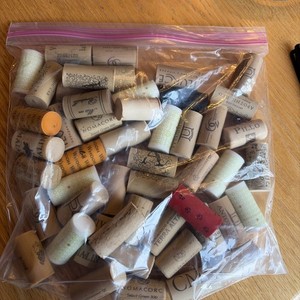 Lot of 50 Used Synthetic Wine Corks, Art Projects, Fishing, Variety of Colors