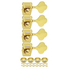 4Pcs Right Open Gear Bass 4-String Tuners Tuning Pegs Keys Machine Heads Gold