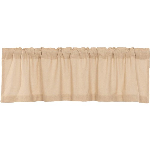 Burlap Vintage Window Curtain Topper Valance, Beige, 16x60 - Bild 4 von 8