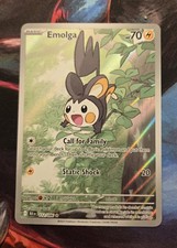 Emolga And Timburr Illustration Rare (Black Bolt)