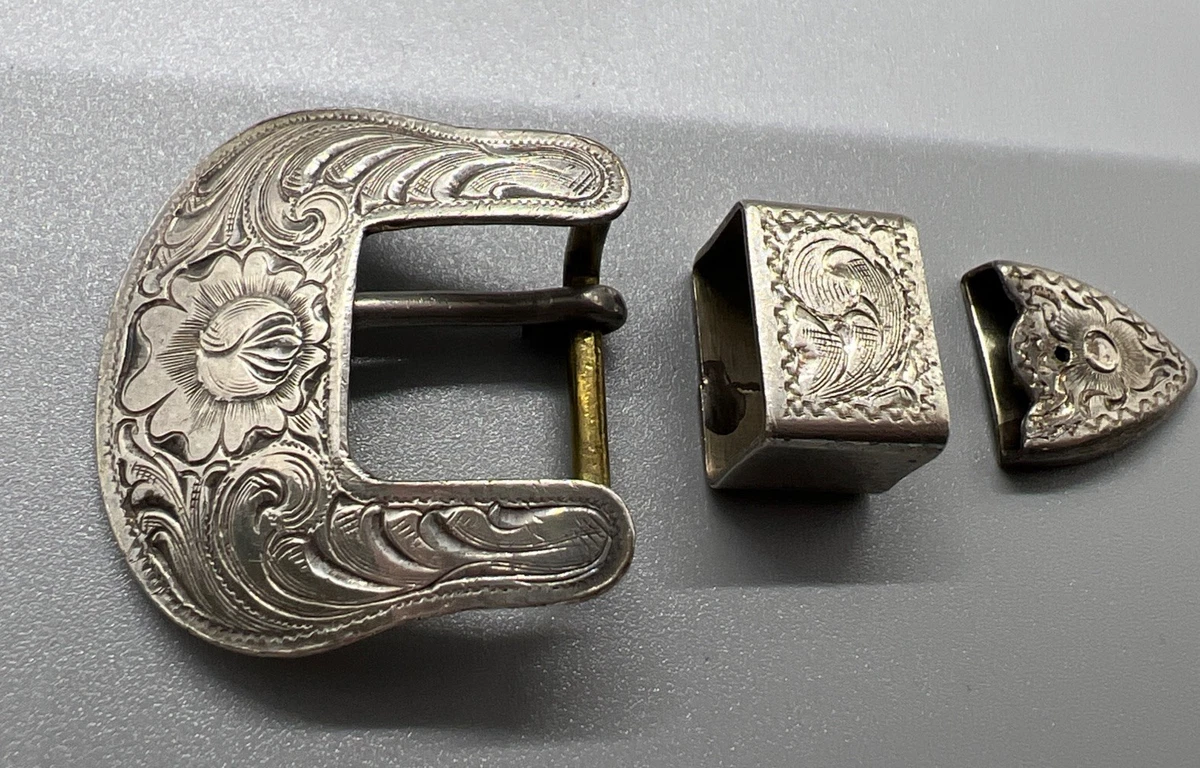 Western Cowboy Round Buckle Centenary Gold & Silver  display picture 3