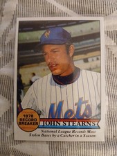 1979 Topps #205 John Stearns Record Breaker New York Mets