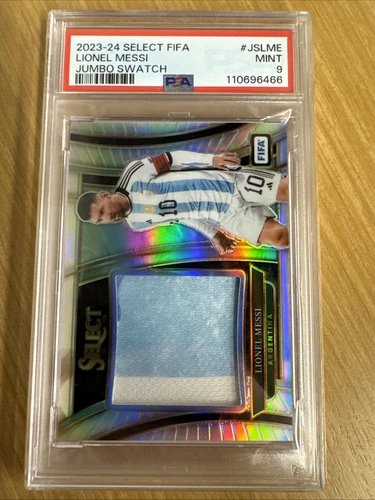 2023-24 Panini Select FIFA - Jumbo Swatches Lionel Messi #JS-LME PSA 9 Argentina