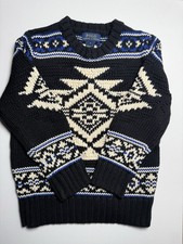 Polo Ralph Lauren Cable Knit Sweater Rare Design Unisex Kids Size 6