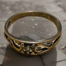 10 K yellow gold Diamond ring baby Ring size 1