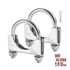 Heavy Duty U Bolt Exhaust Clamp Inch Stainless Steel U Muffler Clamps, 2" 2