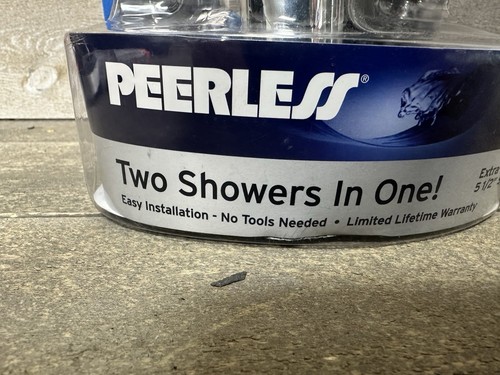 Peerless Handheld Shower Head 2 in 1 Combo Massage Chrome 4 Settings 5' Hose NEW - Picture 5 of 12