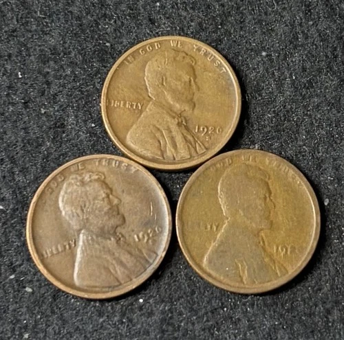 1920 P D S Lincoln Wheat Pennies- Free Shipping #4