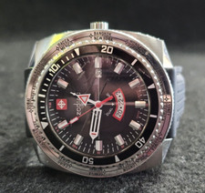 RARE, ZODIAC SUPER SEA DRAGON Z03701 WATCH,SWISS MADE,WORLD TIMER, QUARTZ