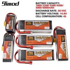 9IMOD 4S RC Lipo Battery 14.8V 1800-6000mAh 30C 45C with XT60 T for RC Car Boat