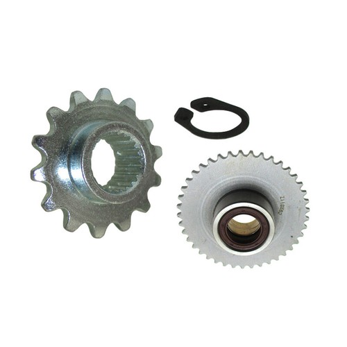 Starter Gear Motor Sprocket 14 Tooth & Retaining Ring For 2V Z190 Engine - Picture 4 of 7