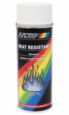 MOTIP HIGH TEMP HEAT RESISTANT SPRAY PAINTS 400ML BLACK BEIGE RED GREY WHITE NEW