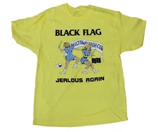 Black Flag Band T-shirt Jealous Again Album Tee SST Records
