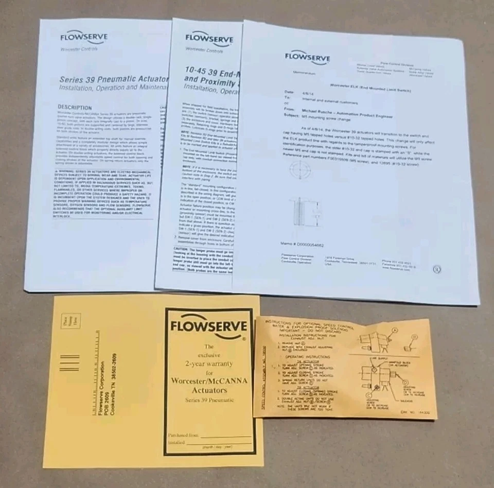 *NEW* Flowserve 15E 39 SXZ 120A R6 Actuator w/ Flowserve Limit Switch + Warranty - Image 2 of 4