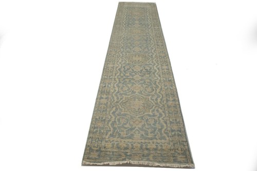 Handmade Oriental Runner Rug Floral Style Carpet Kitchen & Hallway Decor 3X14 ft - Picture 12 of 15