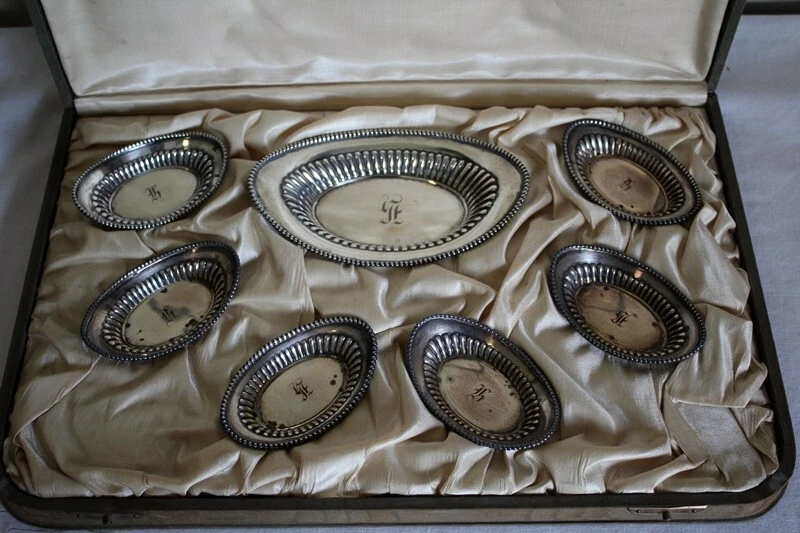 Antique Sterling Silver Nut/candy Dish with monogram possible Watson Company - Image 2 of 4