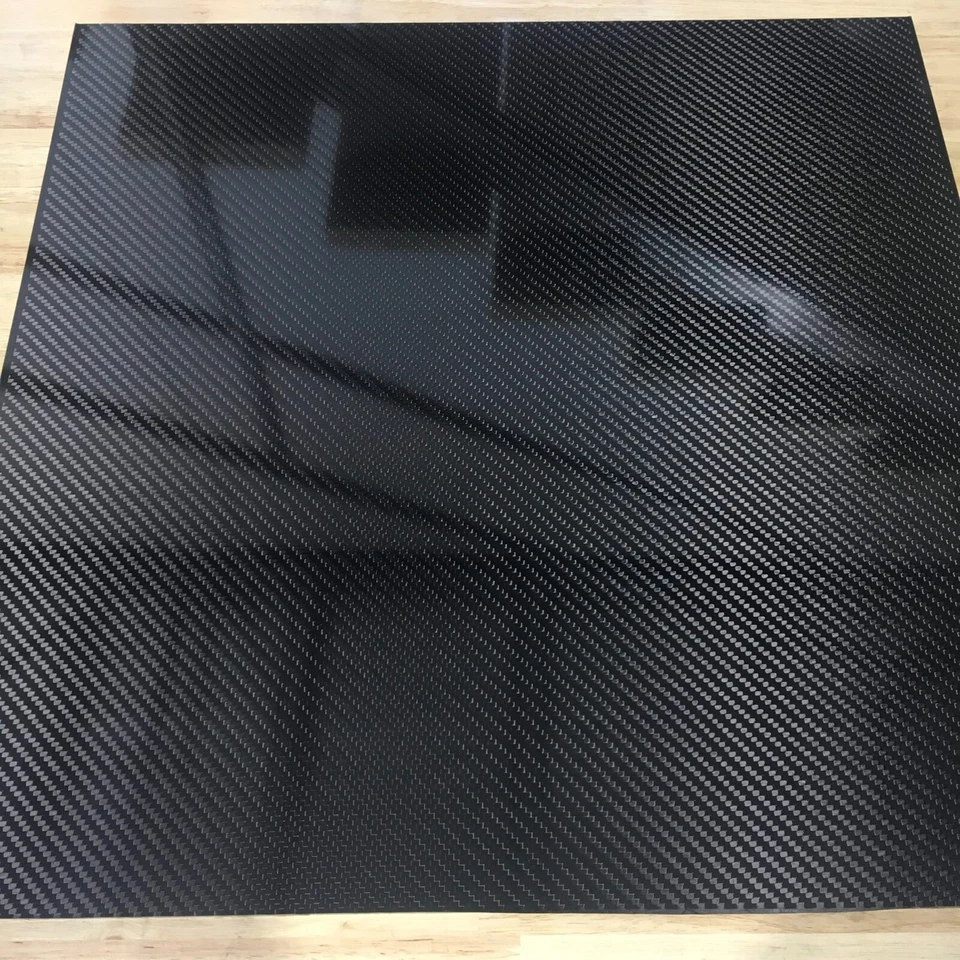 Carbon Fibre Sheet Gloss Twill 3k Rigid 100% Carbon  1 2 3 4 5 mm  UK Supplier! - Image 3 of 4