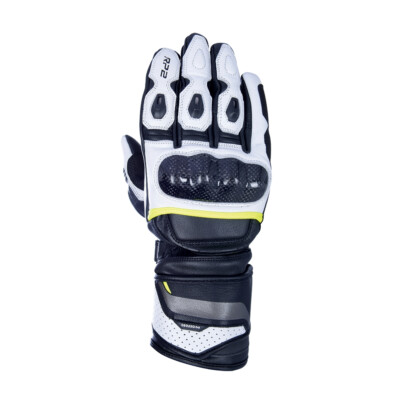 Oxford RP-2 2.0 Sports White/Yellow Motorcycle Gloves Men's Size 2X