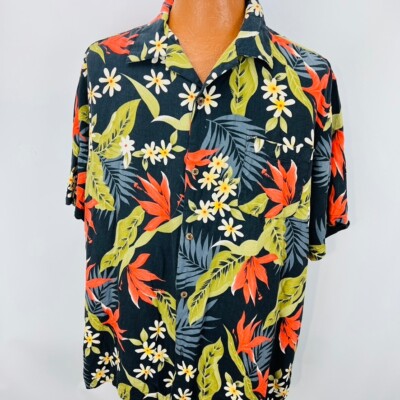 Island Republic Hawaiian Aloha XXL Shirt Bird of Paradise Palm