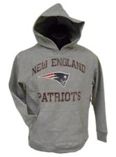NEW New England Patriots Youth Sizes M-L Medium Gray Hoodie 30
