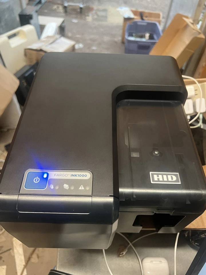 FARGO INK1000 SS Thermal Inkjet Photo ID Card Printer UNTESTED - Image 3 of 4
