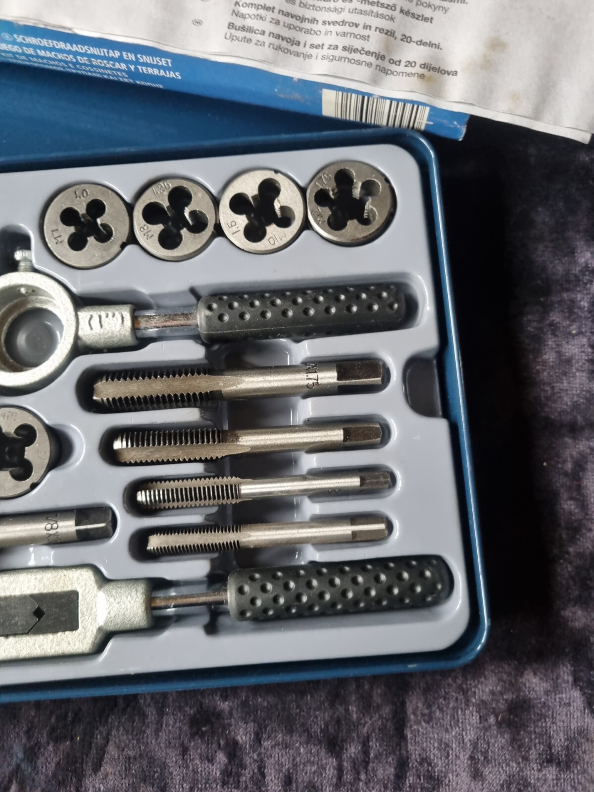 Powerfix Taps And Die Set 18 Bit Set. eBay